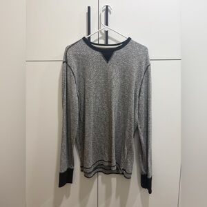 Banana Republic Men’s Black and Gray Long Sleeve Shirt,SZ L, Excellent Condition